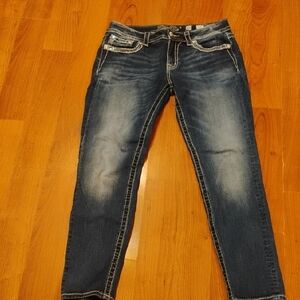 Miss Me Dark Blue Denim Jeans